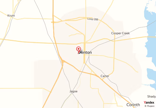 Qibla Map for Denton