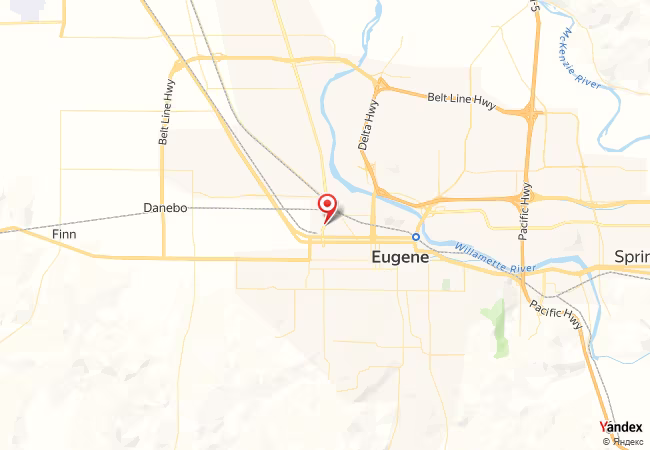 Qibla Map for Eugene