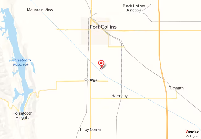 Qibla Map for Fort Collins