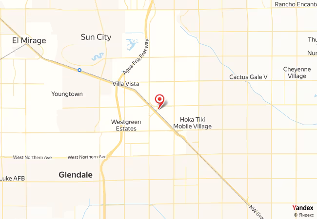 Qibla Map for Glendale