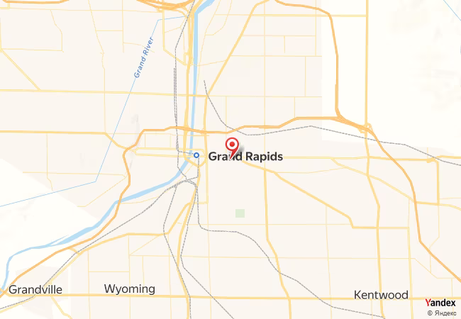 Qibla Map for Grand Rapids
