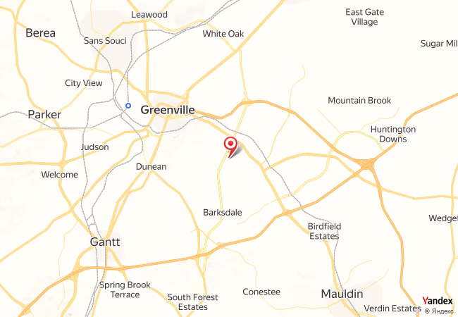 Qibla Map for Greenville