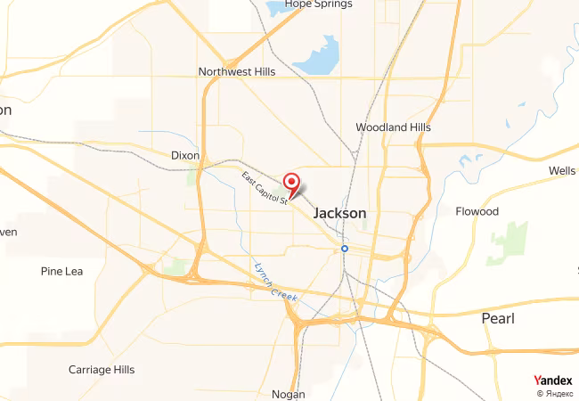 Qibla Map for Jackson