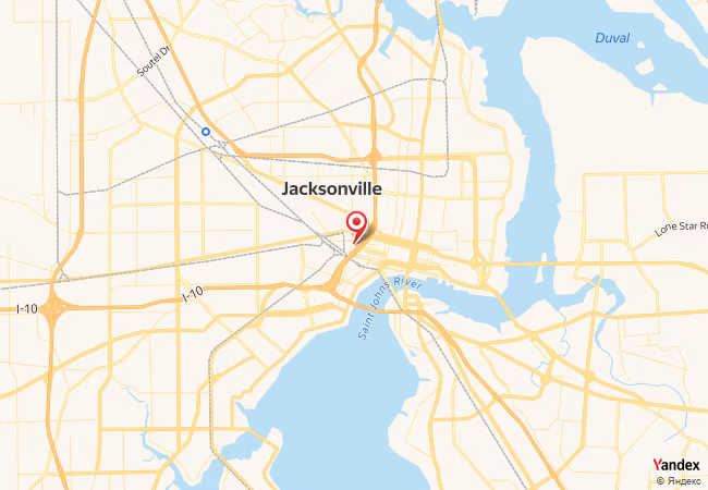 Qibla Map for Jacksonville