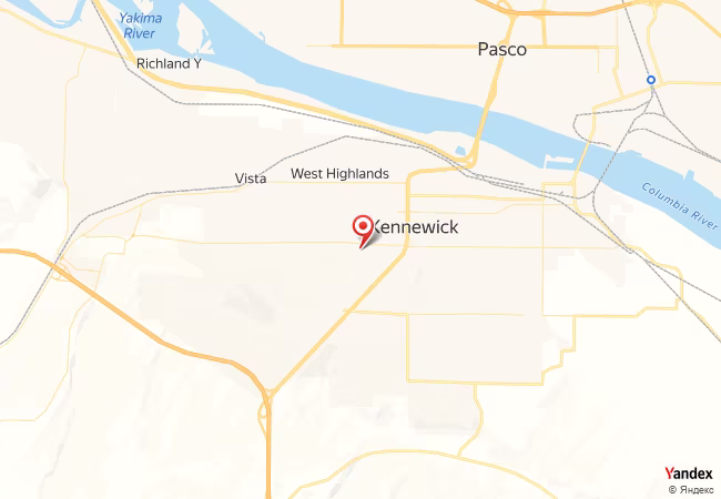 Qibla Map for Kennewick