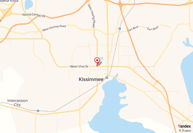 Qibla Map for Kissimmee