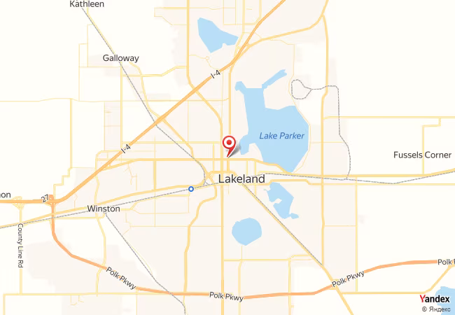 Qibla Map for Lakeland