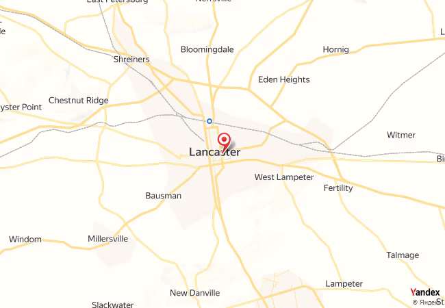 Qibla Map for Lancaster