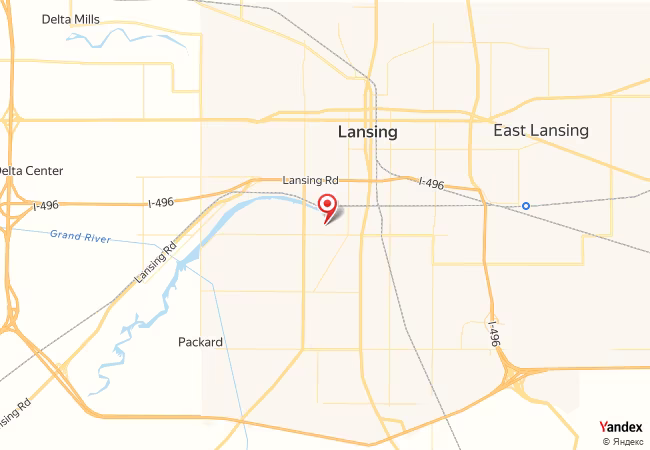 Qibla Map for Lansing