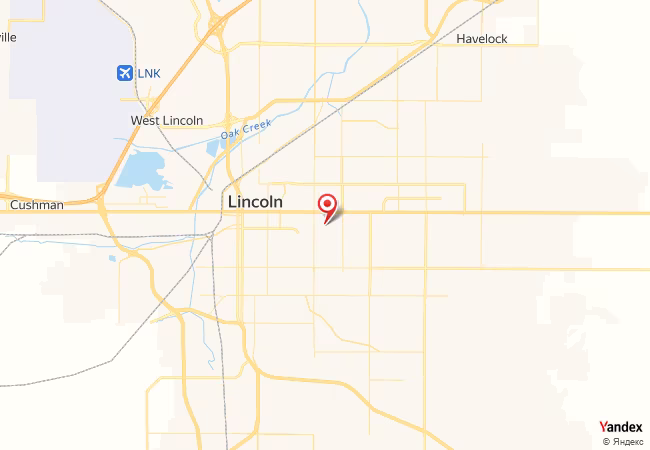 Qibla Map for Lincoln