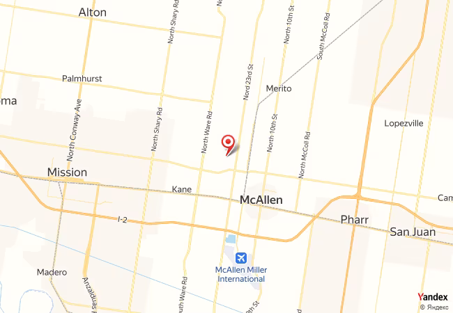 Qibla Map for McAllen