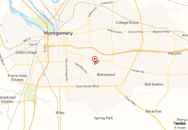 Qibla Map for Montgomery