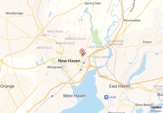 Qibla Map for New Haven