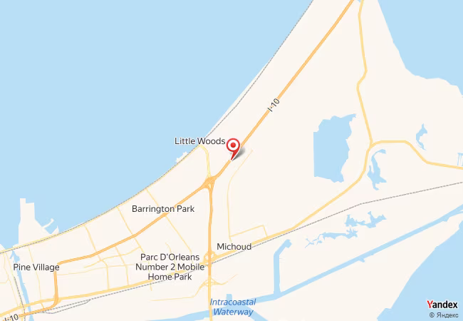 Qibla Map for New Orleans