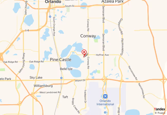 Qibla Map for Orlando