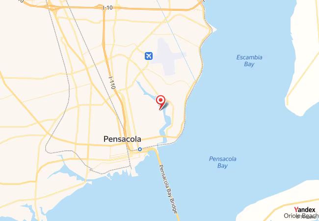Qibla Map for Pensacola