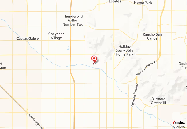 Qibla Map for Phoenix