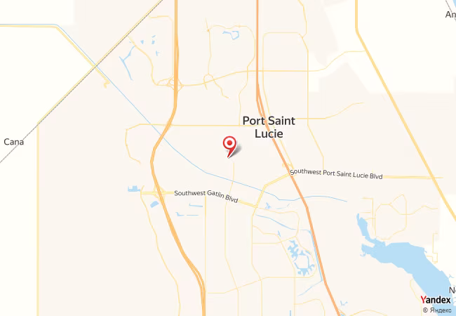 Qibla Map for Port St. Lucie