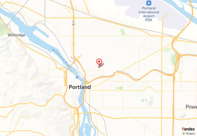 Qibla Map for Portland