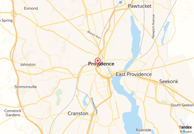 Qibla Map for Providence