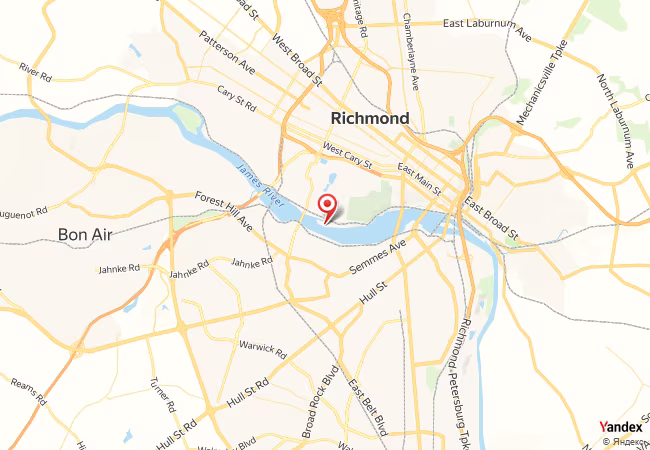 Qibla Map for Richmond