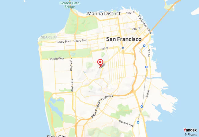 Qibla Map for San Francisco