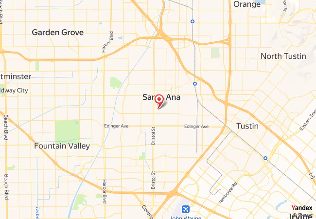 Qibla Map for Santa Ana