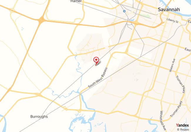 Qibla Map for Savannah