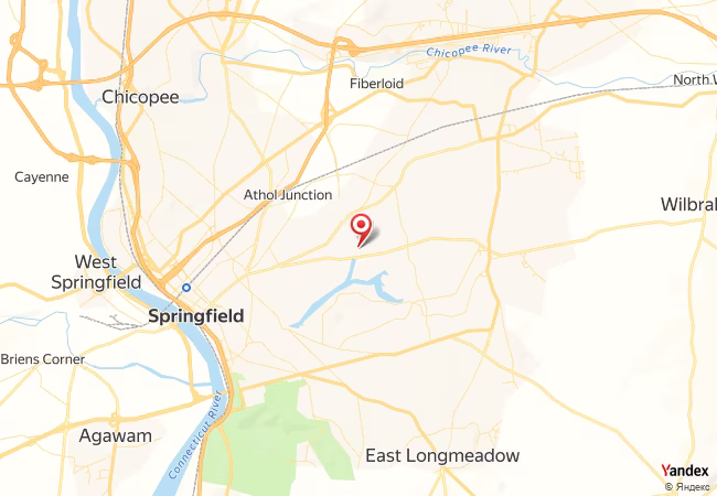 Qibla Map for Springfield