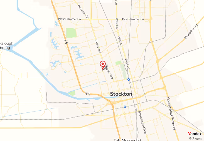 Qibla Map for Stockton