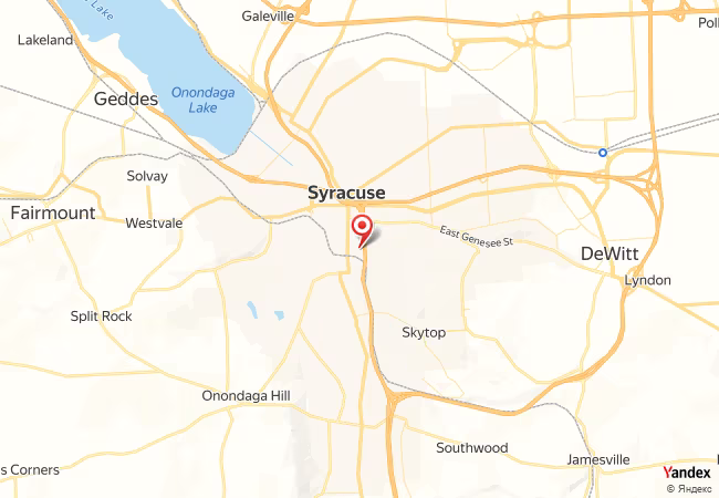 Qibla Map for Syracuse
