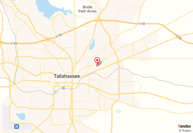 Qibla Map for Tallahassee