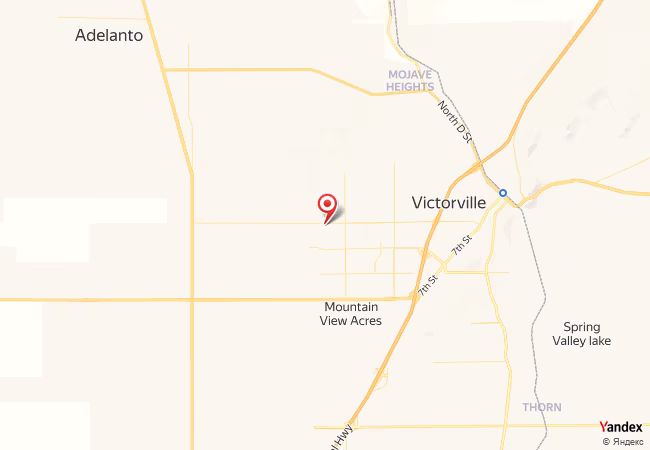 Qibla Map for Victorville