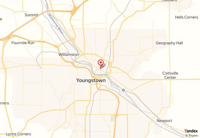 Qibla Map for Youngstown