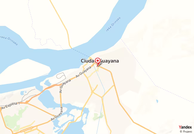 Qibla Map for Ciudad Guayana