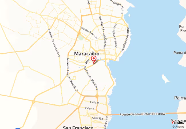 Qibla Map for Maracaibo