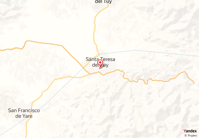 Qibla Map for Santa Teresa del Tuy