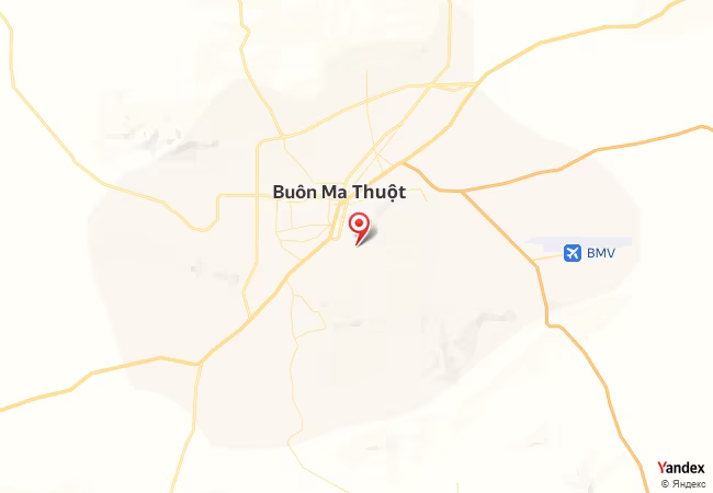Qibla Map for Buon Ma Thuot