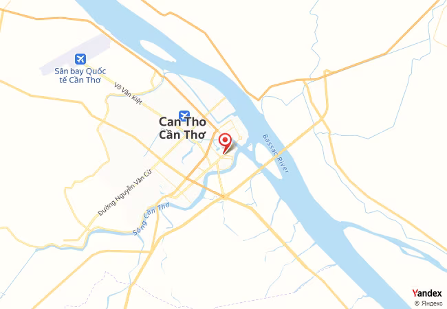 Qibla Map for Can Tho