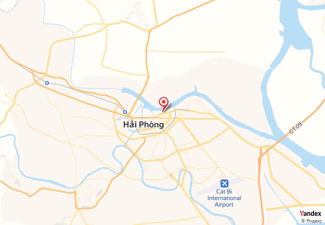 Qibla Map for Haiphong