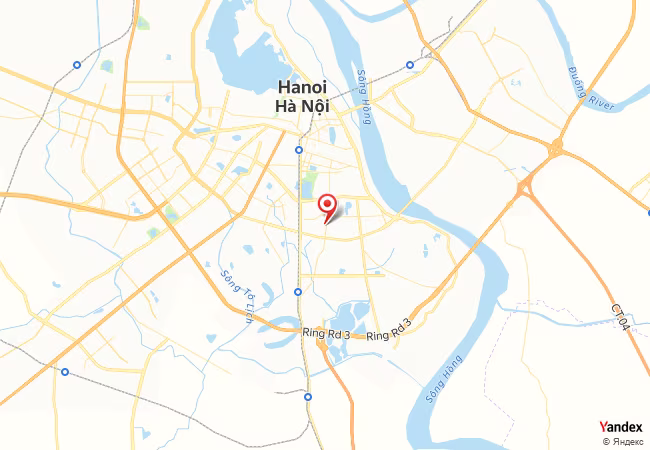 Qibla Map for Hanoi