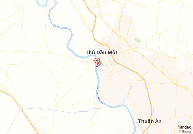 Qibla Map for Thu Dau Mot