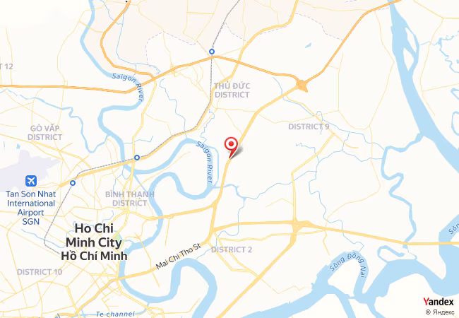 Qibla Map for Thu Duc