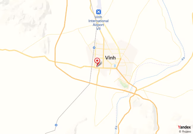 Qibla Map for Vinh