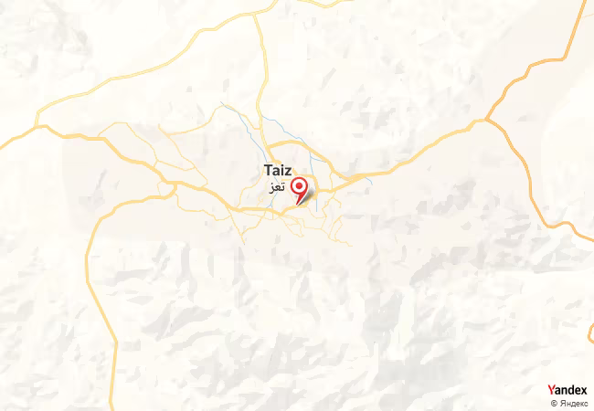 Qibla Map for Ta`izz