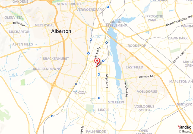 Qibla Map for Katlehong