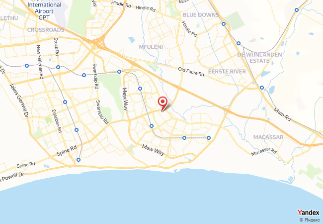 Qibla Map for Khayelitsha