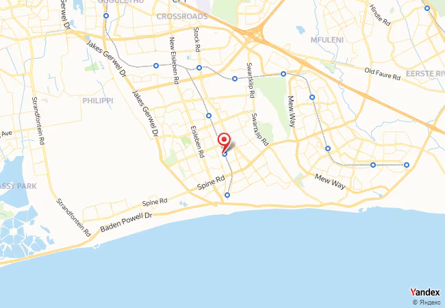 Qibla Map for Mitchells Plain