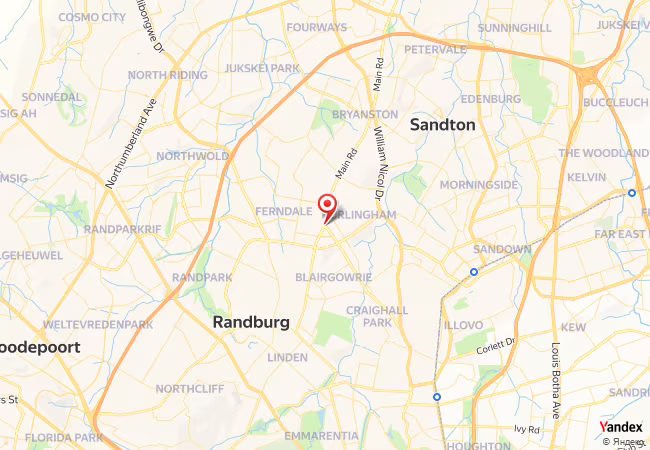 Qibla Map for Randburg