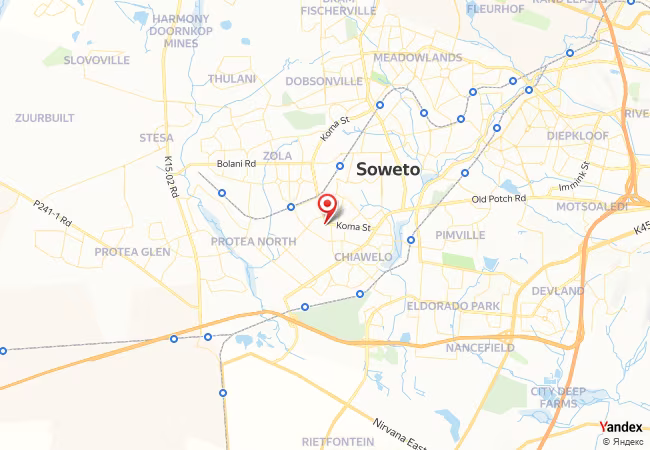 Qibla Map for Soweto